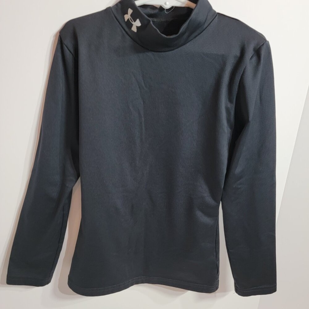 Kid's Under Armour Coldgear Longsleeve Black YSM Fitted shirt